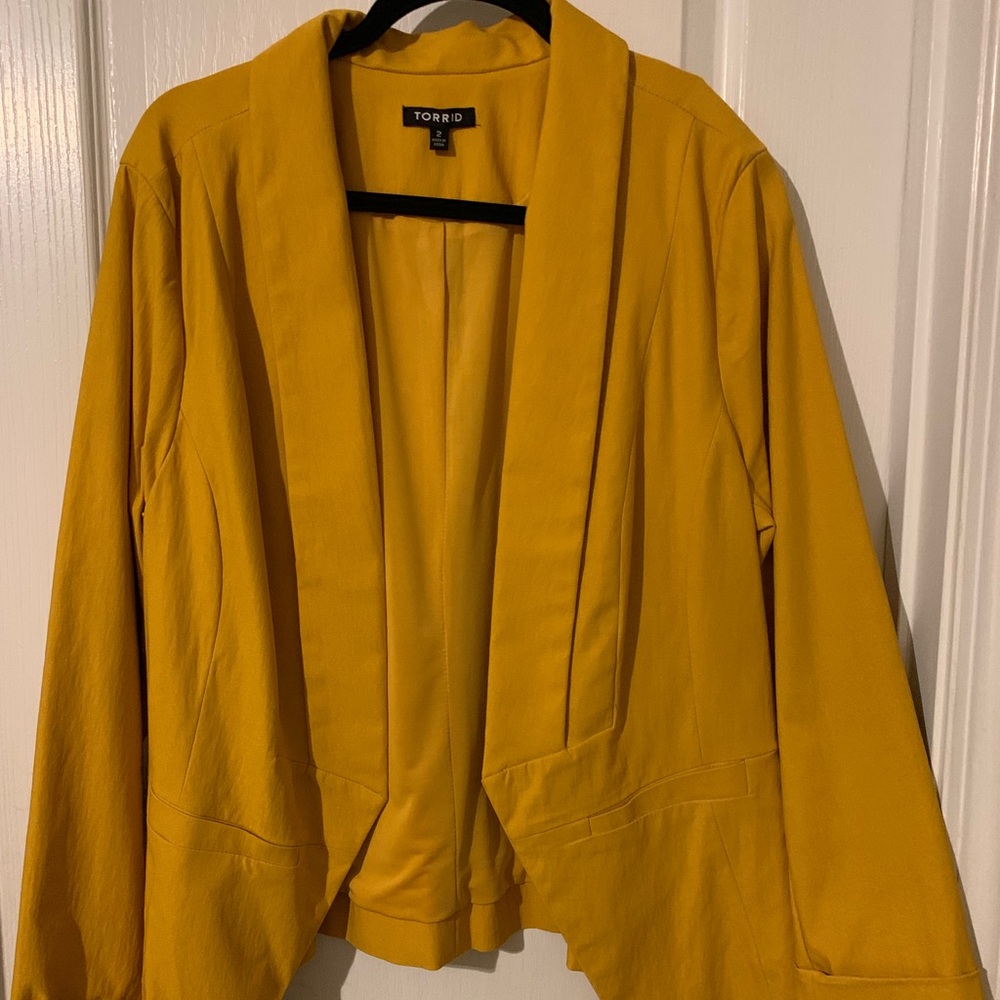 Torrid yellow Blazer